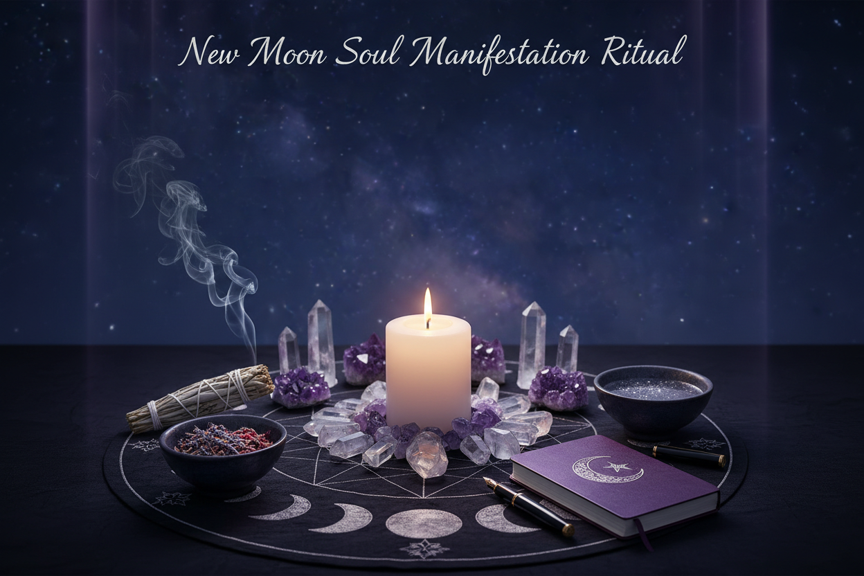 New Moon Soul Manifestation Ritual (Monthly) image